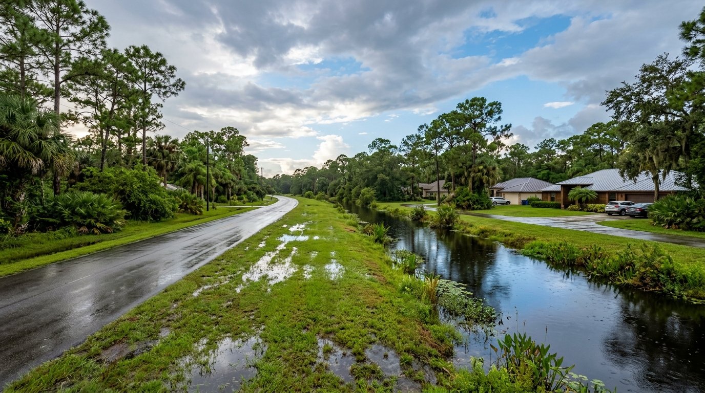 After 20 Inches of Rain, Is The Acreage's Drainage Keeping Up?